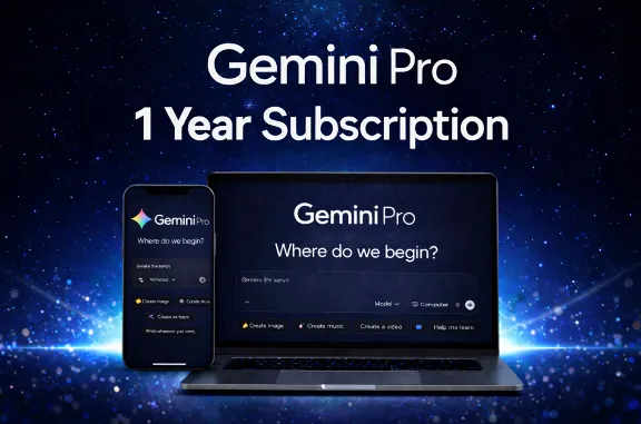 Gemini Ai Pro 6 Months Access - Google One AI - Nano Banano + Veo3