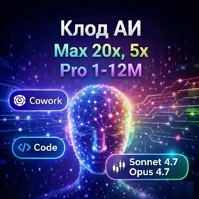Аккаунт Claude Max 20x, 5x, Pro | АВТО ВЫДАЧА, ПОЛНАЯ ГАРАНТИЯ