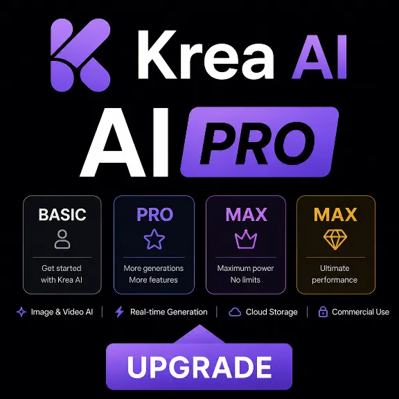Krea AI Basic/Pro/Max 1-12M | BEST PRICE, FULL WARRANTY