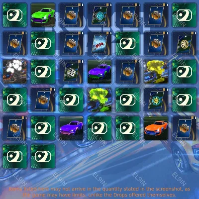 🎖️Rocket League⚡Twitch Drops⭐37 items + 🎁