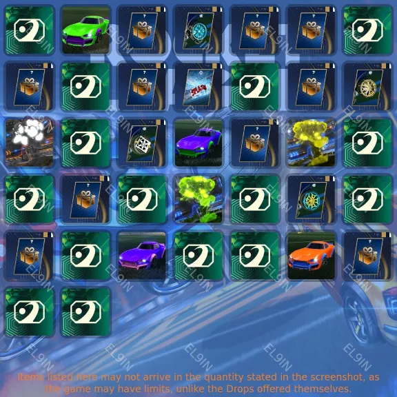 🎖️Rocket League⚡Twitch Drops⭐37 items + 🎁