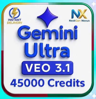 Gemini AI Ultra Veo 3.1 | Antigravity | 45,000 Credits | Private Account | Full Acces