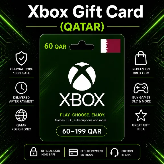 Xbox Gift Card (Qatar) 60–199 QAR | Xbox Top-Up Code