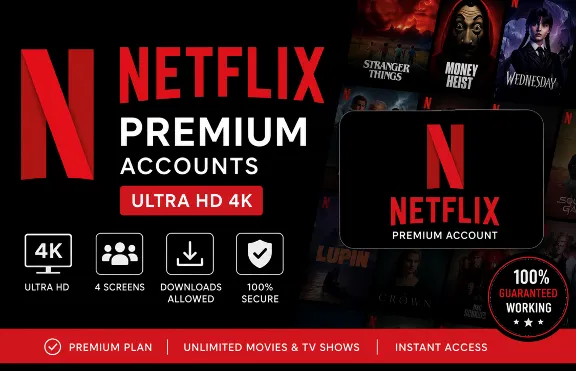 ✔️ Подписка на Netflix Premium на 1 месяц