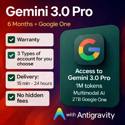 ✨ Google AI Pro: Gemini 3 Pro, Antigravity | ГАРАНТИЯ
