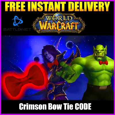 World of Warcraft: Midnight 🎀【Crimson Bow Tie】🎀РЕДКИЙ, УНИКАЛЬНЫЙ СКИН•КЛЮЧ•GLOBAL