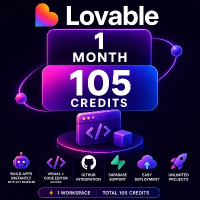 Lovable Pro – 1 месяц (100 кредитов) | Быстрая доставка