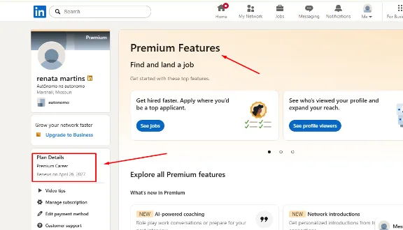 LinkedIn Premium Все Планы 1 Год | Career, Business, Sales, Recruiter