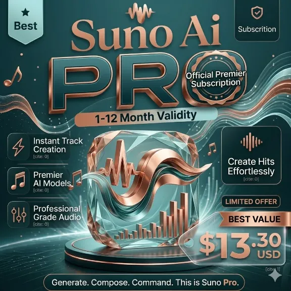 SUNO AI PRO | Премиум-подписка | На ваш счет