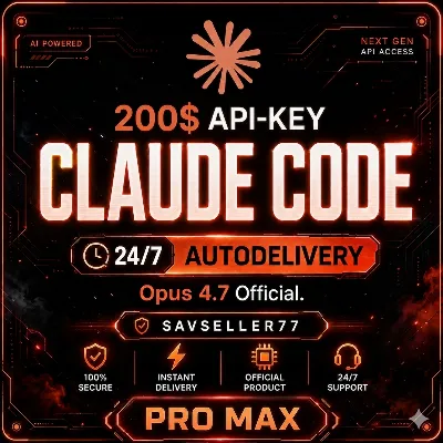 24/7 | 250$ CLAUDE API | OPUS 4.7 | Anthropic API | Claude | MAX PRO