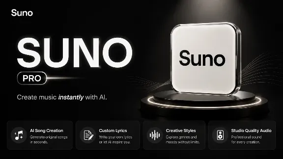 🎵 Личный аккаунт Suno Premium – 10,000 Credits | Гарантия 1 месяц |