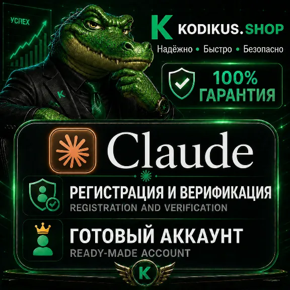 [АВТО 24/7] Claude AI | Верифицированный аккаунт / Регистрация на Вашу почту