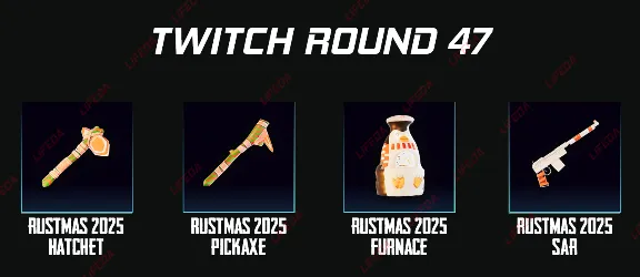 RUST 🔥【TWITCH DROPS】🔥Round 47 • 4+ REWARDS • SKINS • ITEMS