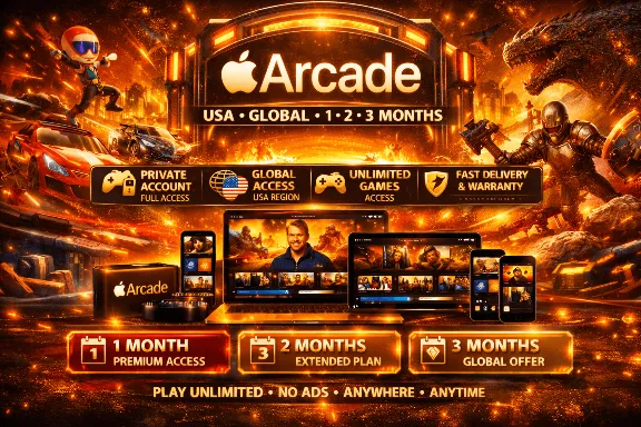 💥 ACCOUNT 🎮Apple Arcade 🎲Global 2 /3Months💥INDIVIDUAL🔥 private account ★💯