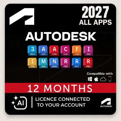 Autodesk Все Приложения 2024–2027 Активация на 12 месяцев
