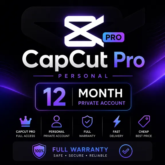 CapCut Pro Personal - 12-месячный личный аккаунт | Полная гарантия | Недорого | Быстр