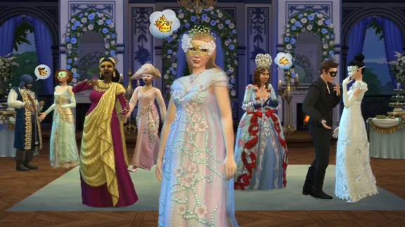 The Sims 4 Наряды для бала-маскарада у госпожи Бриджертон — Комплект (Steam Gift)