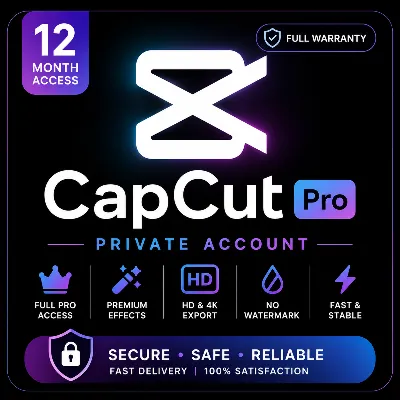 CapCut Pro – 12 месяц, личный аккаунт