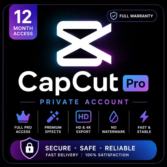 CapCut Pro – 12 месяц, личный аккаунт