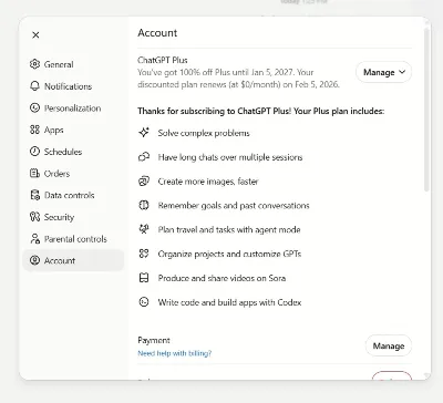 ChatGPT 5.5 PLUS | FAST | EXTENSION | 1 month