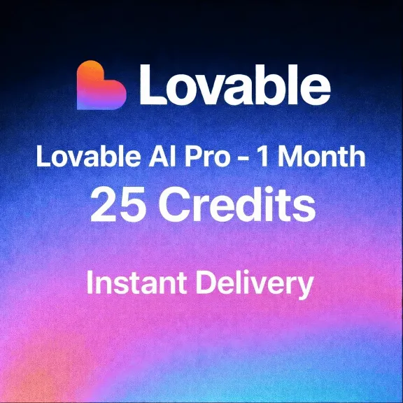 Lovable AI Pro — 1 Month | 25 Credits | Private Account | Instant