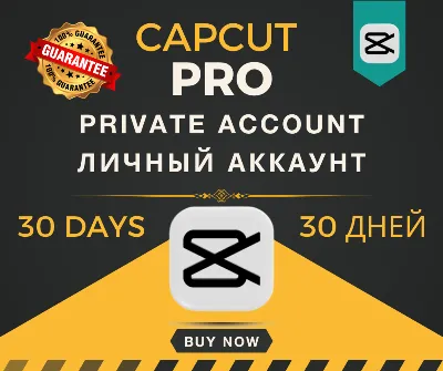 CapCut Pro на 30 дней — приватный аккаунт, мгновенная доставка