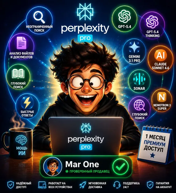 Perplexity AI Pro на 1 месяц Личный премиум аккаунт | Мгновенная доставка | Гарантия