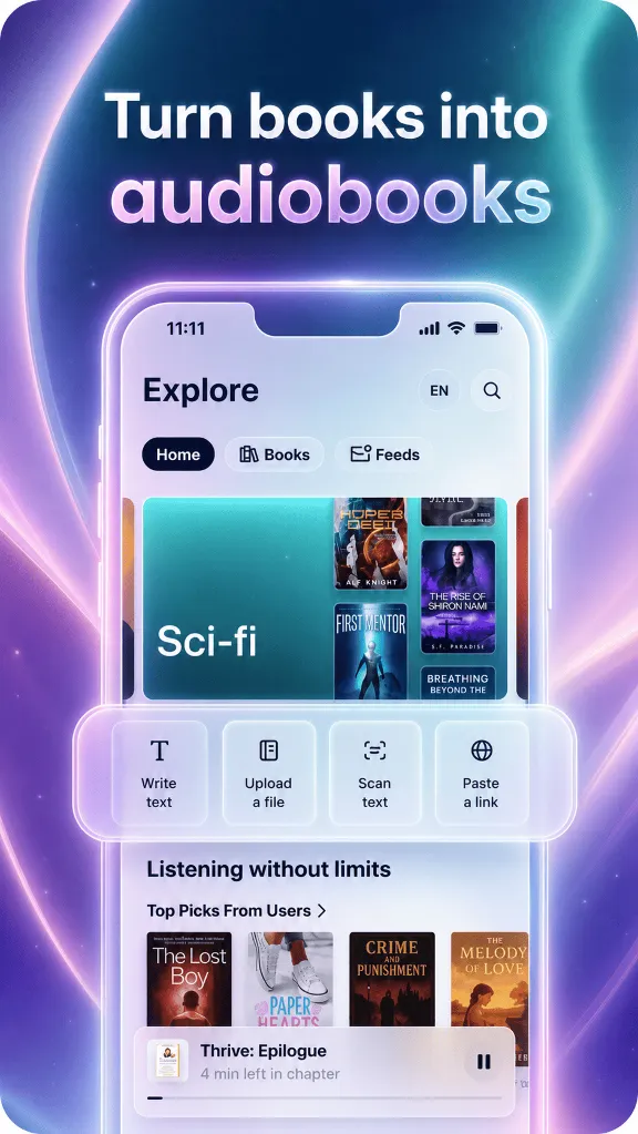ElevenReader Ultra | 12 месяцев | Собственный аккаунт | Более 800 голосов + 32 языка