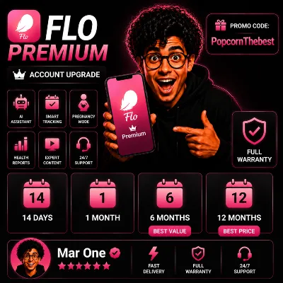 🔥 Flo Premium – 1–12 Months | Private Account | Instant Activation | Mar One ⭐