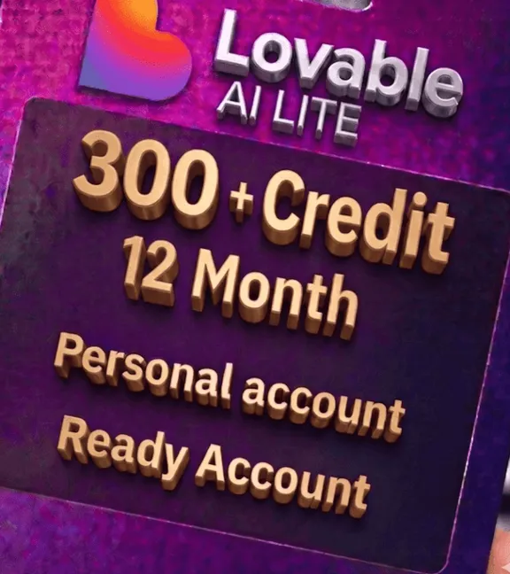 Lovable Pro Lite 300+ Credits (SAFE) | 12 Month   |⚡Instant Delivery |  Ready Account
