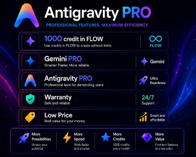 Google PRO Antigravity | 1000 кредитов FLOW | Личный аккаунт | Полная гарантия