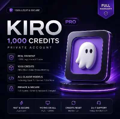 Kiro Ai / Kiro.dev / Kiro Pro 1000 Credits - Private account