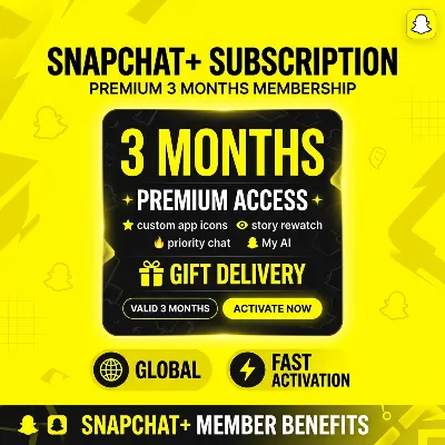 Snapchat+ Subscription | 3 Months  | Global | Gift Delivery | Fast Activation