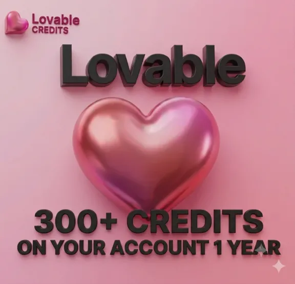 Lovable Pro 300+ credits   on your account 1 Year   ( activation link )