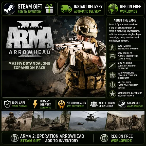ARMA 2: Operation Arrowhead — Steam Gift / Без региона