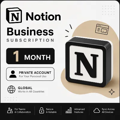 Notion Business Subscription 1 Month - Private Account (Global)