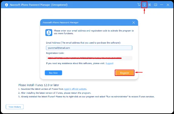 Aiseesoft iPhone Password Manager Код регистрации на 1 год