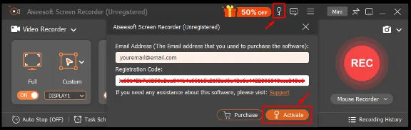 Aiseesoft Screen Recorder 1 Year Registration Code