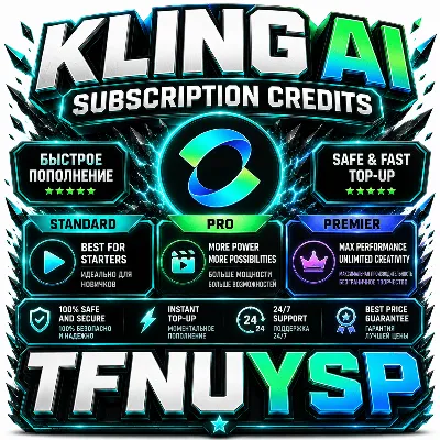 Kling AI Subscription Credits – Standard / Pro / Premier | Safe & Fast Top‑Up