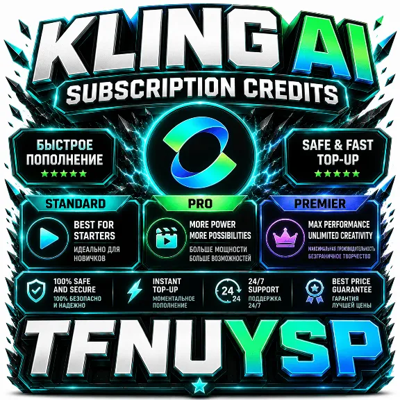 Kling AI Subscription Credits – Standard / Pro / Premier | Safe & Fast Top‑Up
