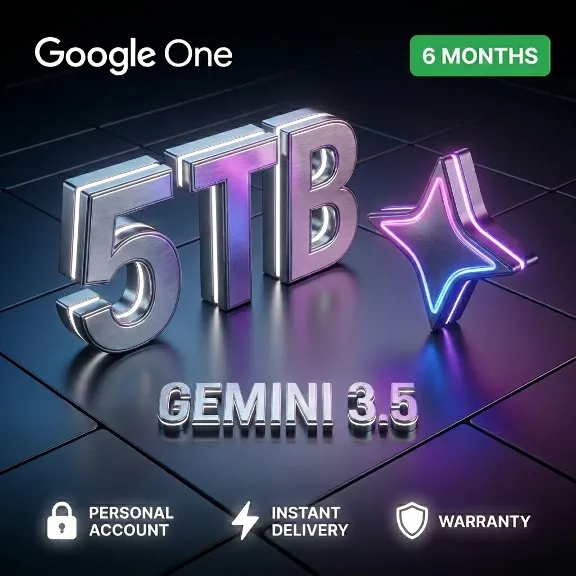 🤖 Google AI Pro на ваш аккаунт 6 месяцев Подписка 5 TB+ Gemini 3.5/ Veo 3.1/ Omni