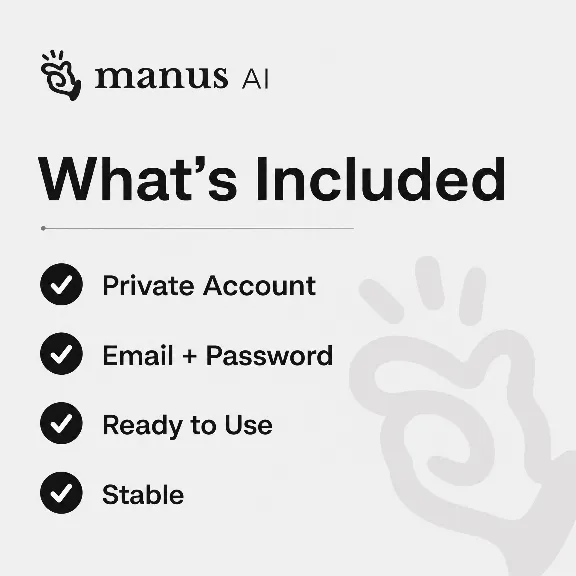 Manus - AI Agent & Automation  - 4K/5K/6K Credits - Private Account