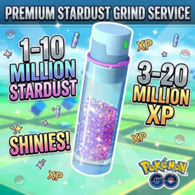 🚀 [БЫСТРАЯ ДОСТАВКА] 🚀 Услуга по фарму 1 млн Звездной пыли (Stardust) в Pokémon GO