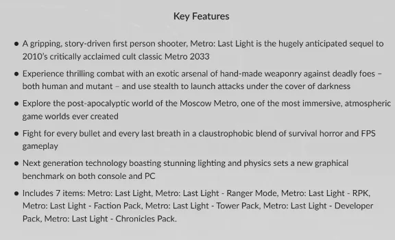 🔑 Россия + Мир | Metro: Last Light (2013) - Complete Edition / 2033 | Ключ | GOG