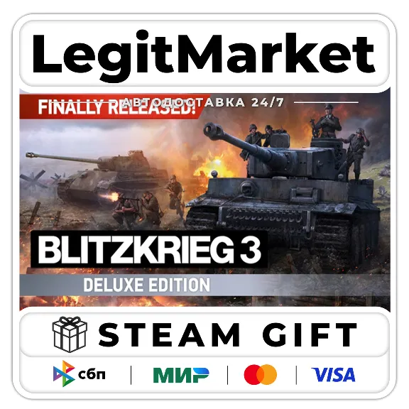 Blitzkrieg 3 Deluxe Edition / Steam АВТО / РУ + МИР