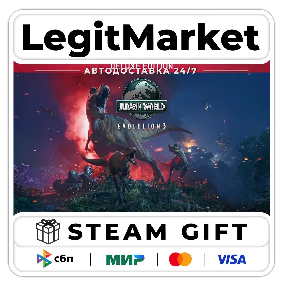 Jurassic World Evolution 3 DELUXE / Steam GIFT РУ+МИР