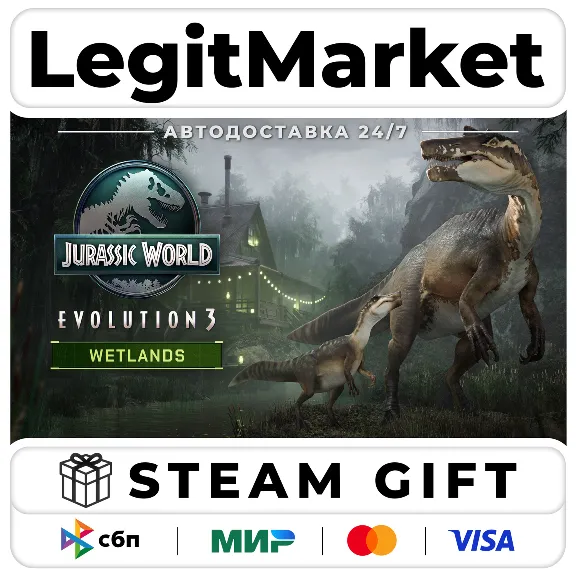 DLC Jurassic World Evolution 3: Wetlands Steam WW AUTO