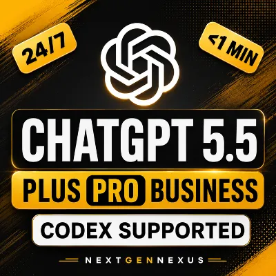 [24/7] ChatGPT 5.5 PLUS + Codex | PRO 5X / 20X | Business | ПОДПИСКА / ПРОДЛЕНИЕ