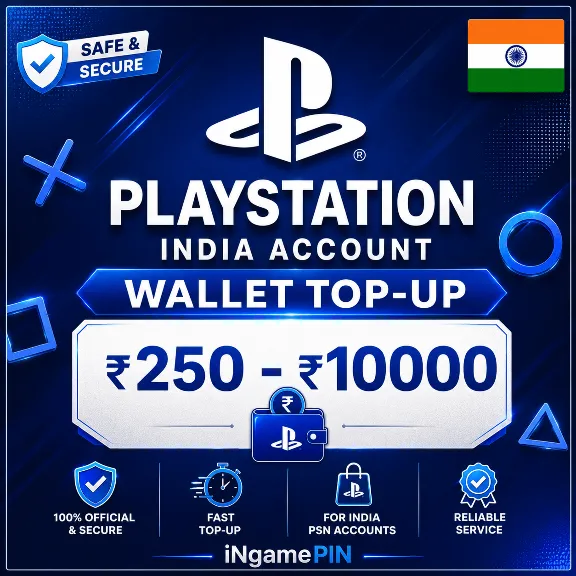 PlayStation India Account Wallet Top-Up 250-10000