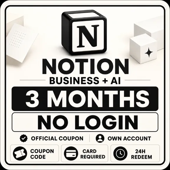 [NO LOGIN] Notion Business + AI 3 Months | Official Coupon